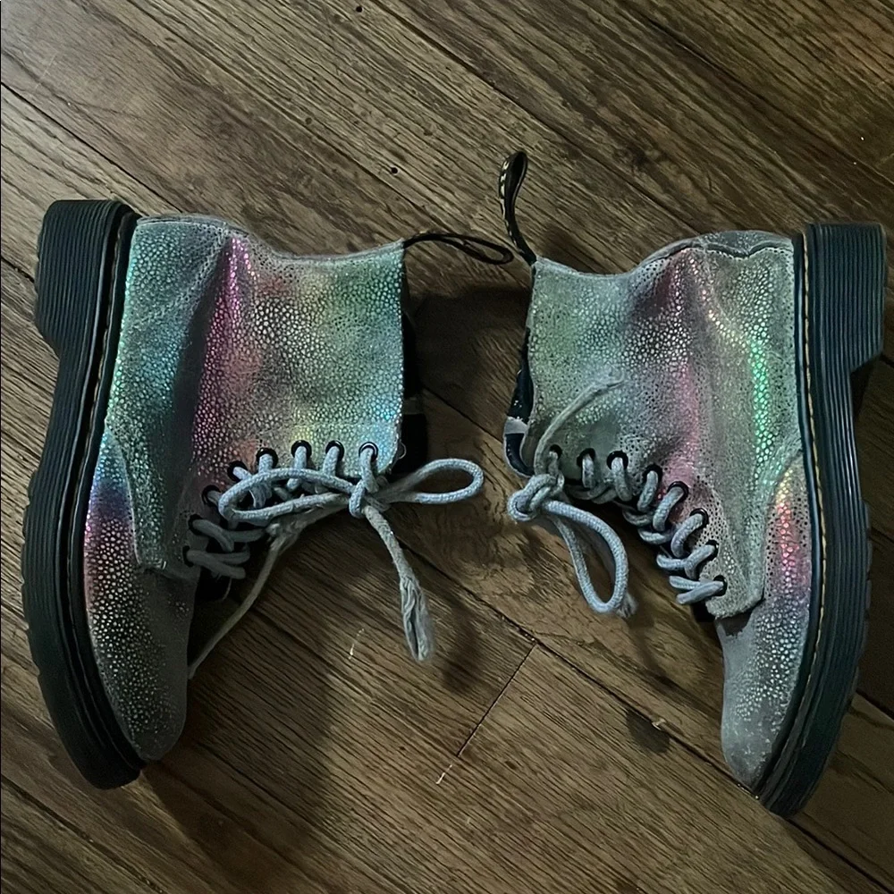 Dr. Martens Iridescent High-Top Sneakers